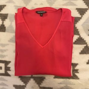 Bright Pink Silk Satin Express Shirt